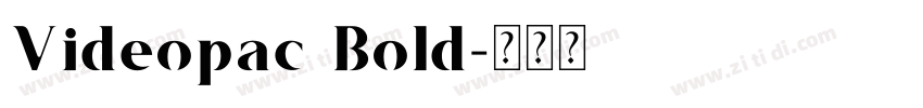 Videopac Bold字体转换